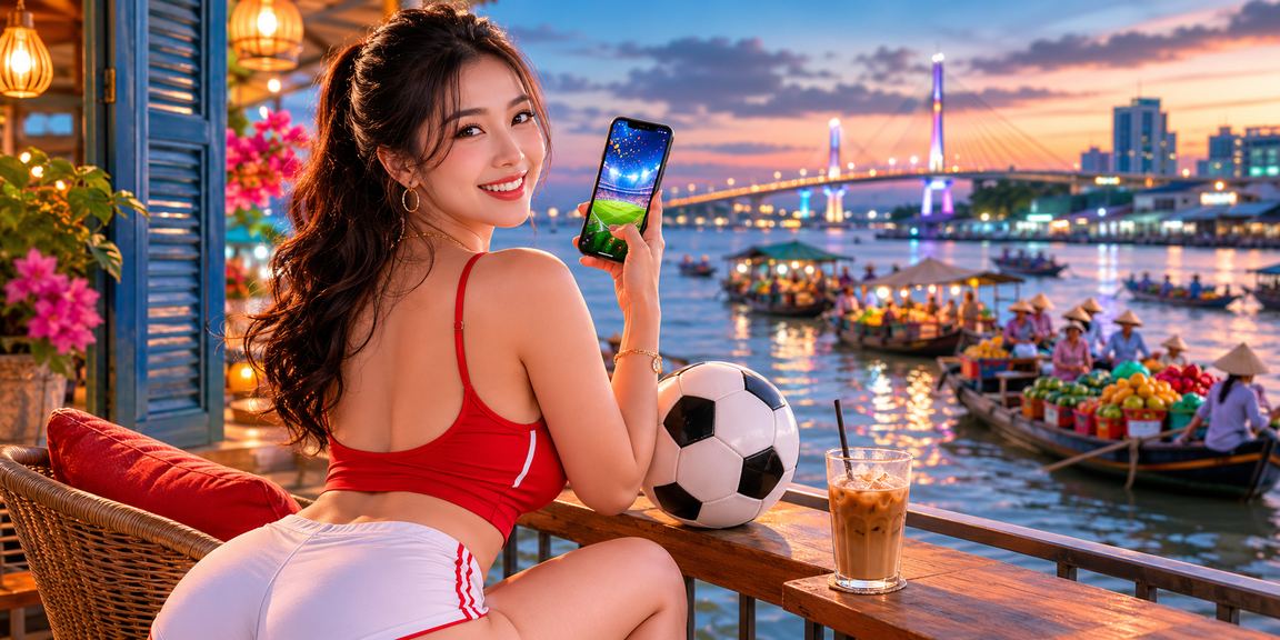 Người dùng Cần Thơ theo dõi kết quả xổ số bên ly cà phê buổi sáng