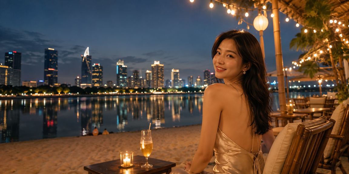 Người chơi thưởng thức cà phê và truy cập sảnh casino tại Hội An